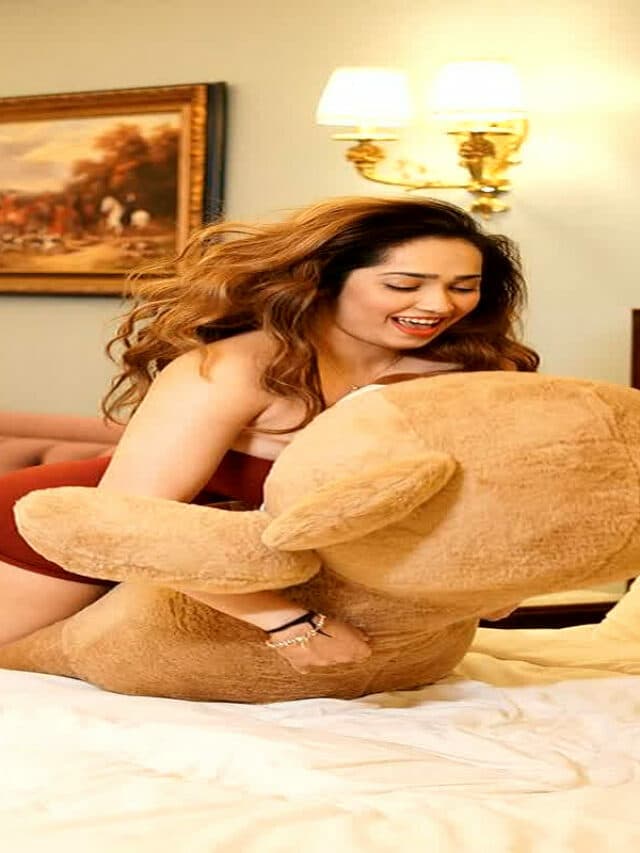Aditi Mistry Hot Photos : अदिति मिस्त्री ने टेडी बियर के साथ की मस्ती, यहां देखें बोल्ड तस्वीरें