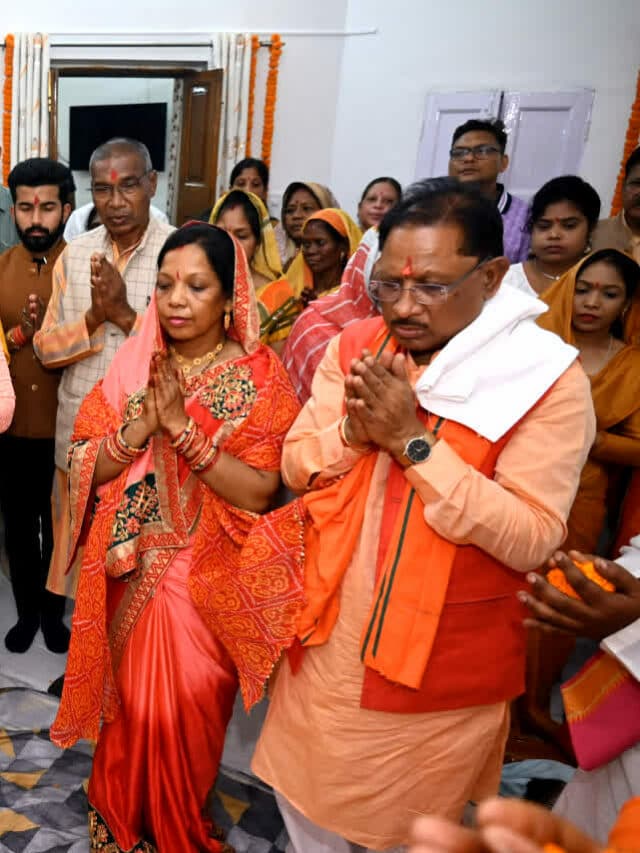 CM Vishnudeo Sai: सीएम विष्णुदेव साय ने मुख्यमंत्री निवास में की पूजा-अर्चना