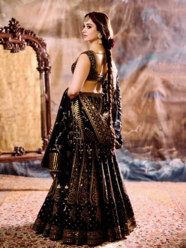 Tamanna Bhatia in Lehenga Look: ब्लैक एंड गोल्डन लहंगे में एक्ट्रेस ने बढ़ाई फैंस की हार्ट बीट…