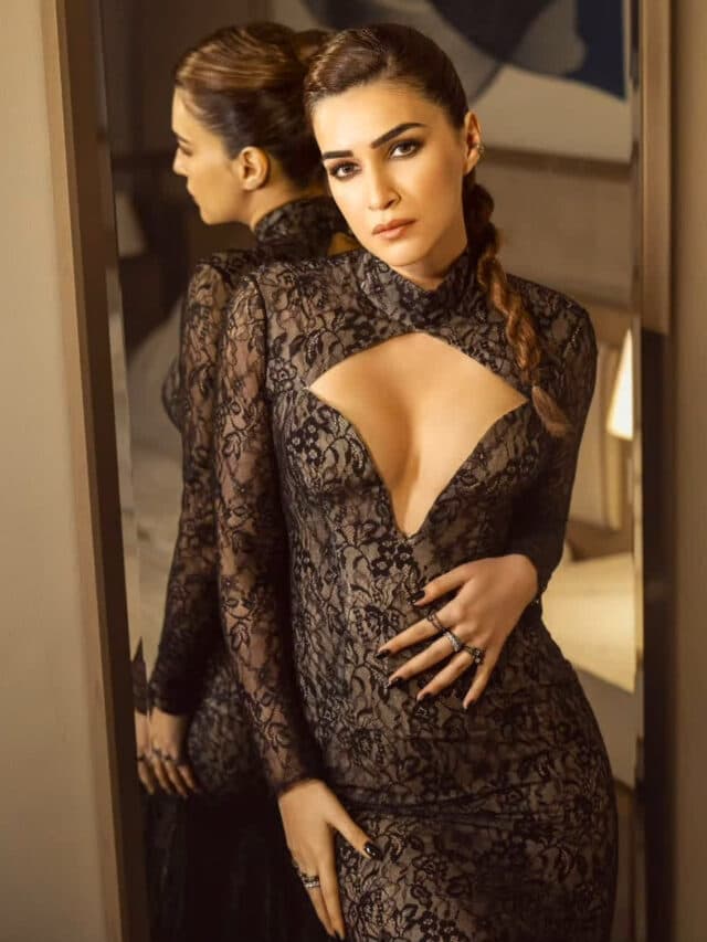 Kriti Sanon Hot Pic: स्टाइलिश ब्राउन गाउन में कृति सेनन ने दिए किलर पोज