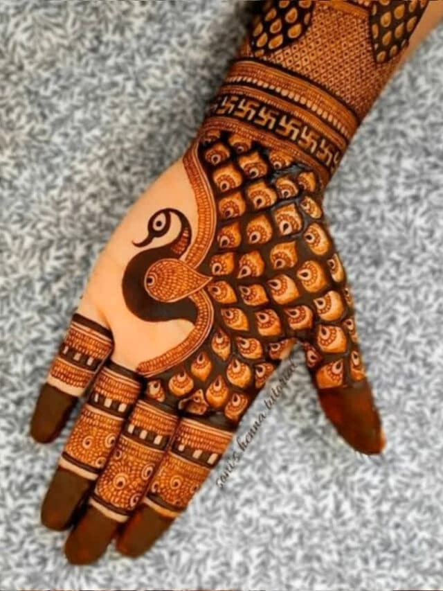 Mor Pankh Mehndi Designs: हाथों में खूब सुंदर लगते हैं मोर पंख वाले ये मेहंदी डिजाइन