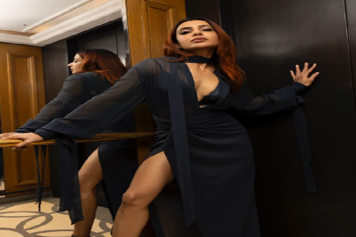 Samantha Ruth Prabhu Hot Look: ब्लैक ट्रांसपेरेंट आउटफिट में एक्ट्रेस ने लगाया हॉटनेस का तड़का, कातिलाना अंदाज से लूटी महफिल