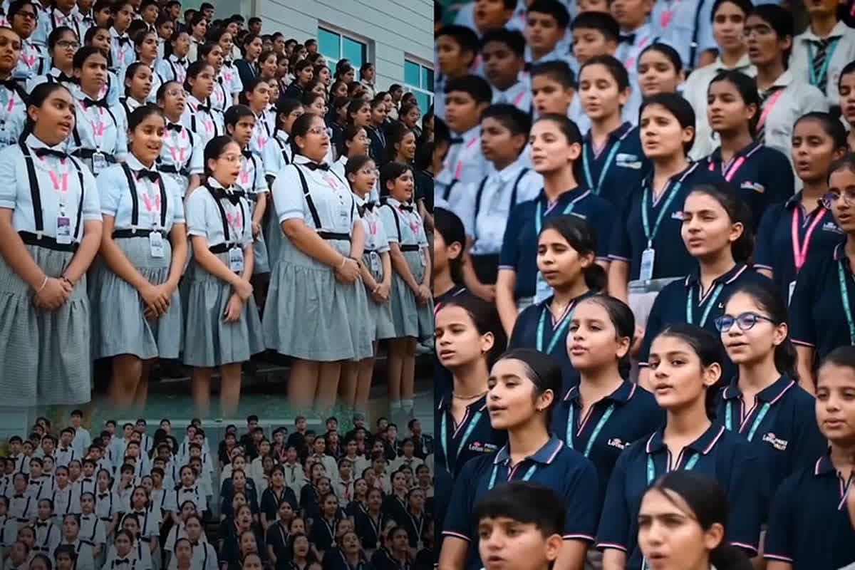 Aigiri Nandini Song: ‘अयि गिरि नन्दिनी…’ सैकड़ों स्कूली बच्चों ने एक साथ की माता की आराधना, नवरात्रि के पहले ही केंद्रीय मंत्री पीयूष गोयल ने शेयर किया वीडियो