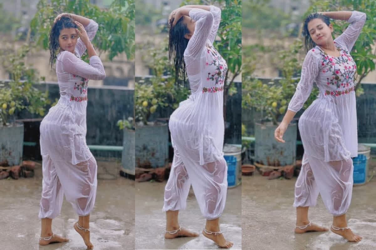 Gujrati Bhabhi HD Sexy Video: गुजराती भाभी तूफानी बारिश में निकली नहाने, दिखाया ऐसा चौकस बदन कि देवरों के छूट गए पसीने