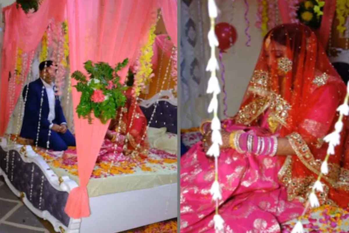 Suhagrat ka Video: सुहागरात का वीडियो बनाने दूल्हा-दुल्हन की सेज तक कैमरा लेकर पहुंचा शख्स, देखते ही दुल्हन संभालने लगी पल्लू, सामने आया वीडियो