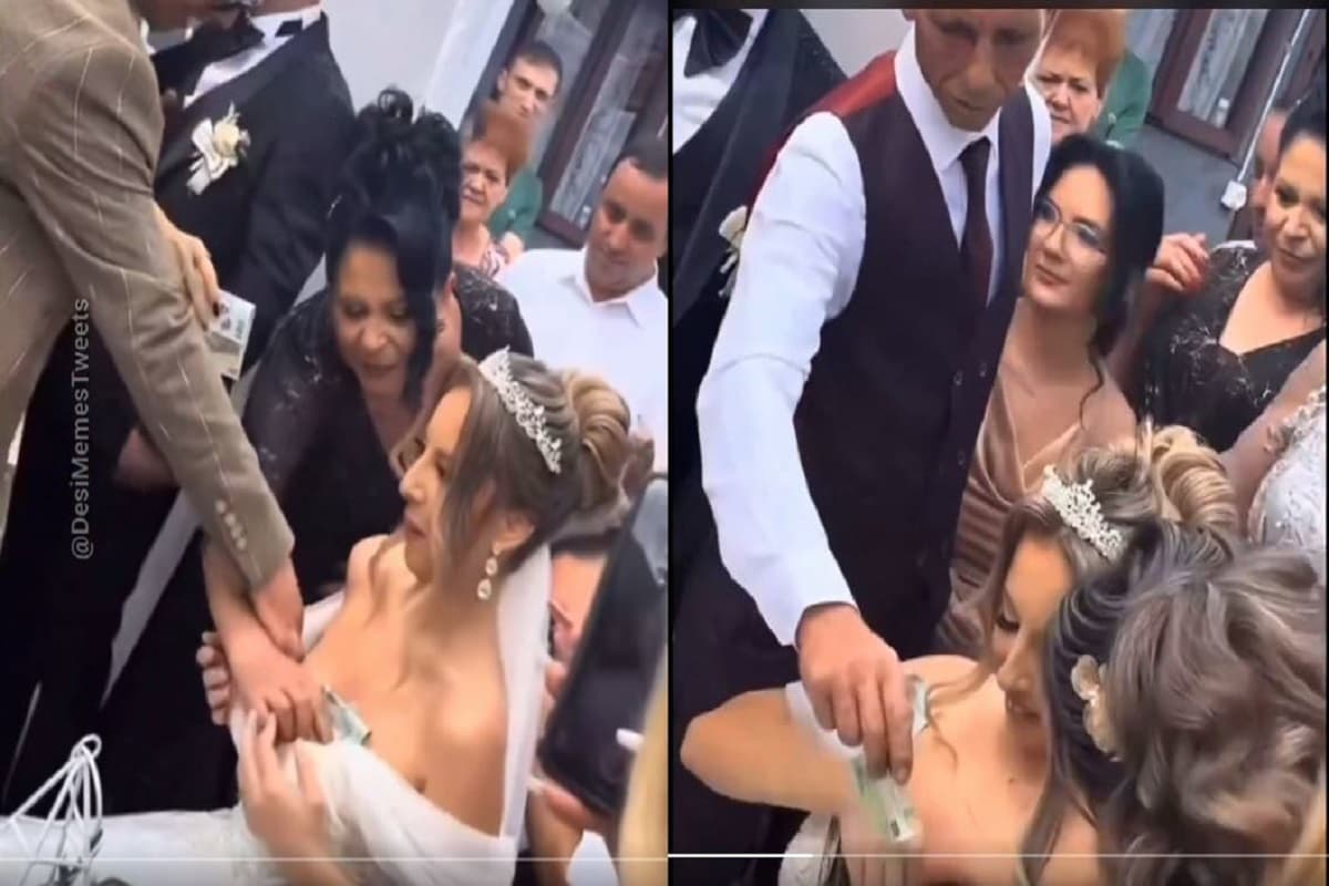 Dulhan ka video viral: दुल्हन के ब्रेस्ट में पैसे डालकर दिया जाता है गिफ्ट, शादी की अनोखी परंपरा देख दंग रह गए लोग