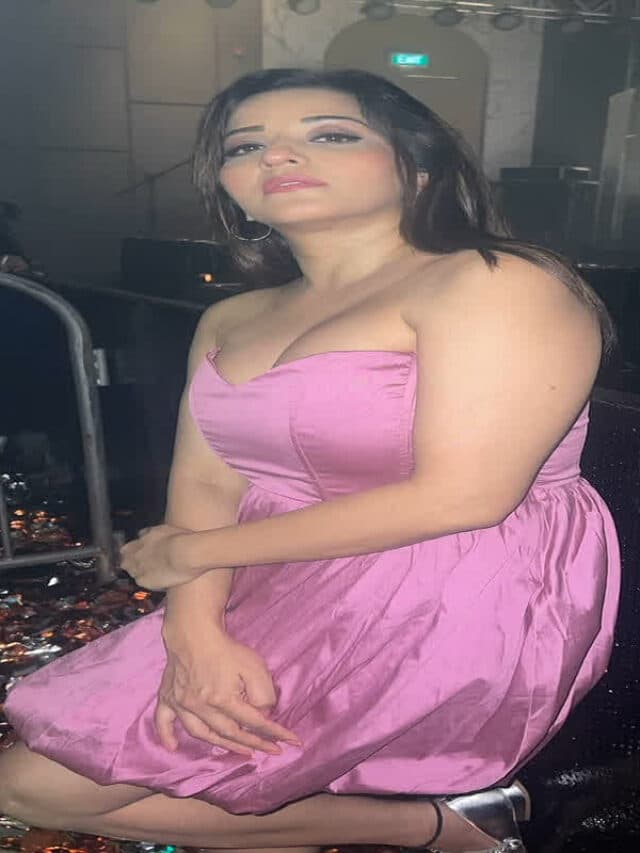 Monalisa Hot Pics: ऑफ शोल्डर ड्रेस में Monalisa ने दिए सेक्सी पोज, वायरल हो रही तस्वीरें