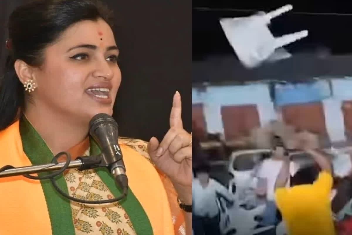 Attack on Navneet Rana Video: ‘हमलावर लगा रहे थे अल्लाह हू अकबर के नारे, किए गंदे इशारे’ चुनावी सभा के दौरान पूर्व सांसद नवनीत राणा पर हमला