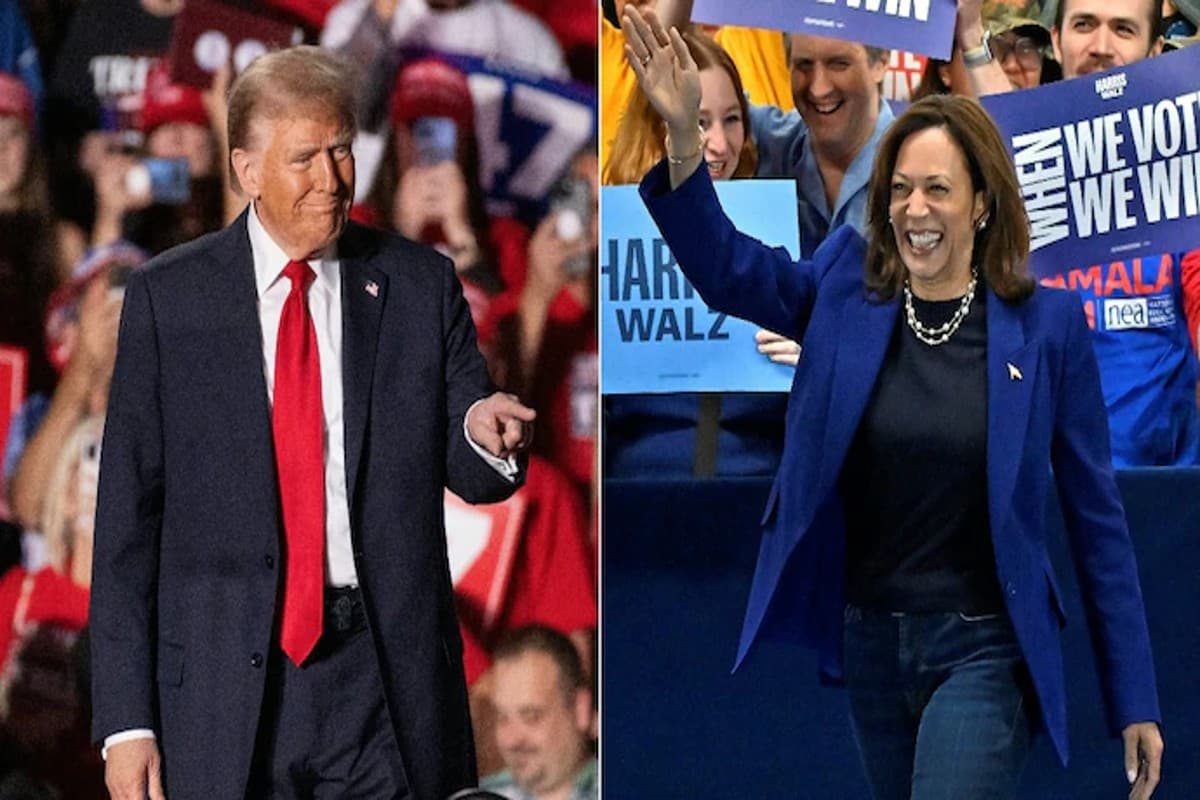 US Election Result 2024 : रोचक हुए अमेरिकी चुनाव के रुझान.. डोनाल्ड ट्रम्प बहुमत से 40 सीट दूर, जानें कमला हैरिस की क्या है स्थिति?