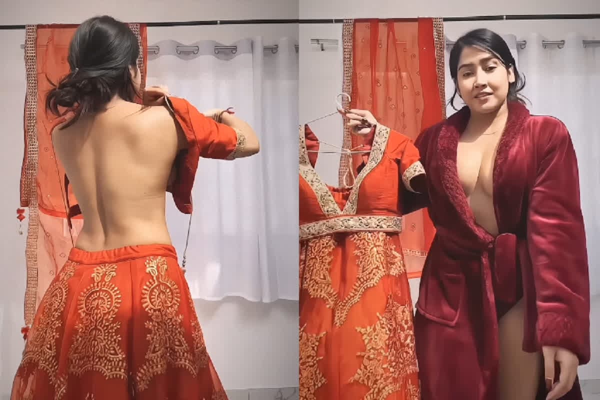 Sexy Video: कैमरे के सामने हॉट मॉडल ने बदले कपड़े, Sexy वीडियो देख बढ़ीं फैंस की धड़कनें, अब वीडियो हुआ वायरल