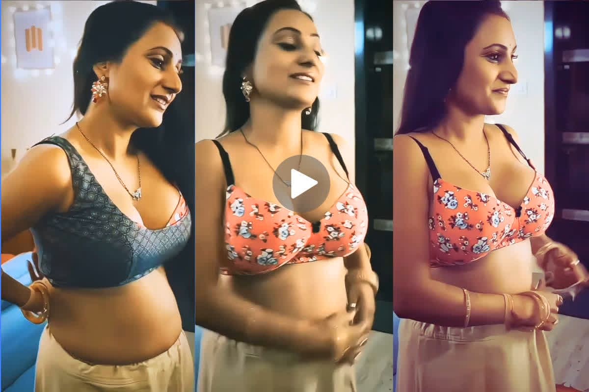 Marathi bahu in bra and petticoat: पहले उतारा ब्लाउज और फिर ढीला करने लगी पेटीकोट की रस्सी.. कैमरे के सामने इस देसी बहु का अंदाज देख हर कोई है सन्न