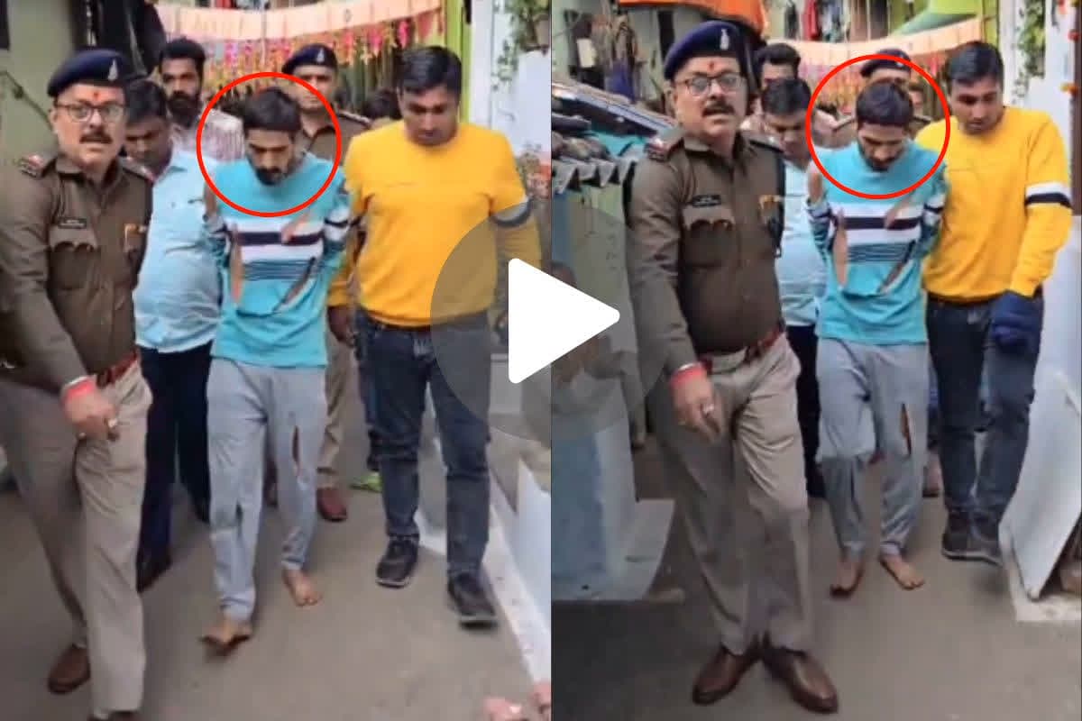 Criminal Ravi Sahu Arrested: रायपुर का कुख्यात गांजा तस्कर रवि साहू भेजा गया जेल.. 50 से ज्यादा मामले है दर्ज, पैदल घुमाया गया मोहल्ले में, देखें Video