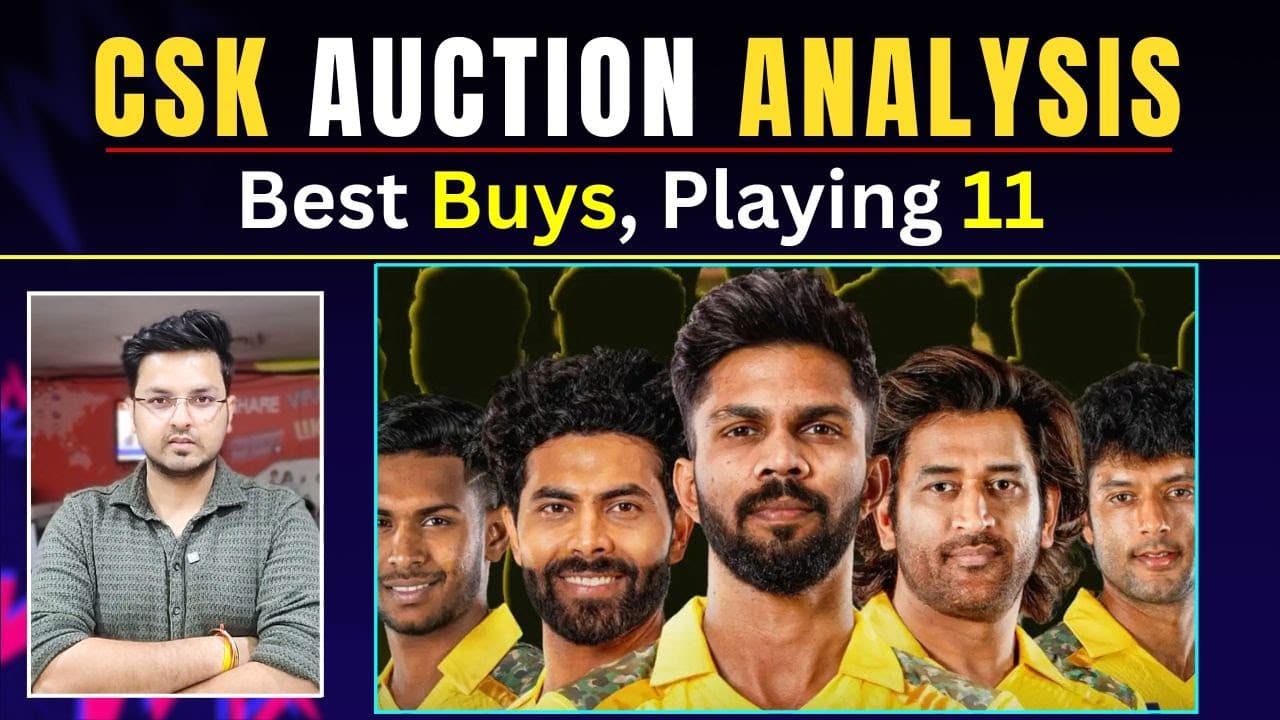 CSK TEAM REVIEW: CSK IPL 2025 Auction Review | CSK Squad | CSK Playing 11 | CSK SWORT Analysis