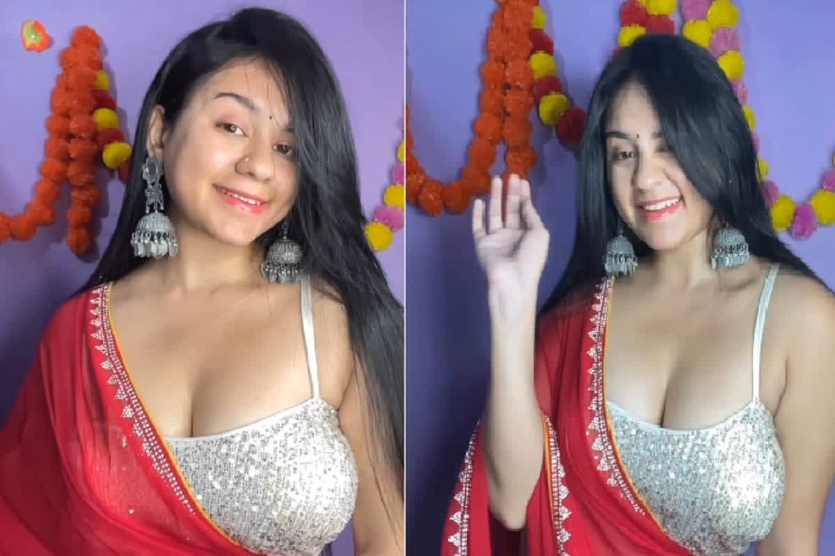 Indian Model Sexy Video: रेड साड़ी में मॉडल भाभी ने गिराई हुस्न की बिजलियां, सेक्सी अदाओं से सोशल मीडिया में लगाई आग, आप भी देखें ये Video