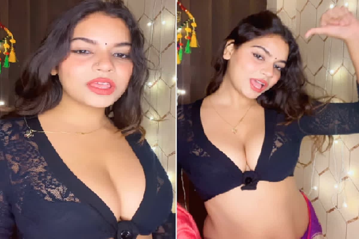 Indian Model Sexy Video: भाभी के सेक्सी डांस मूव्स देख लट्टू हुए फैंस, डिपनेक ब्लाउज में फ्लॉन्ट किया कर्वी फिगर, वायरल हुआ वीडियो
