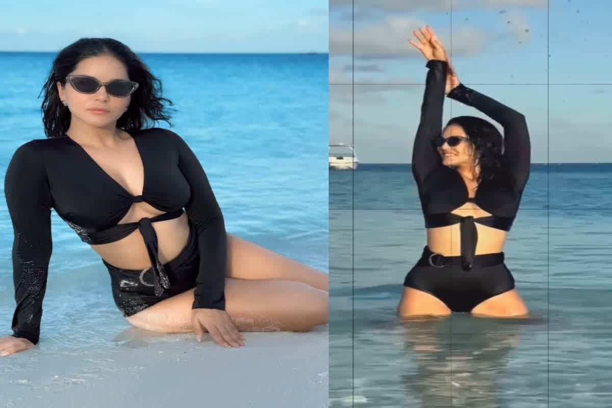 Sunny Leone In Black Monokini: ब्लैक मोनोकिनी पहन सनी लियोनी ने समंदर में लगाई आग, वीडियो देख पानी-पानी हुए फैंस
