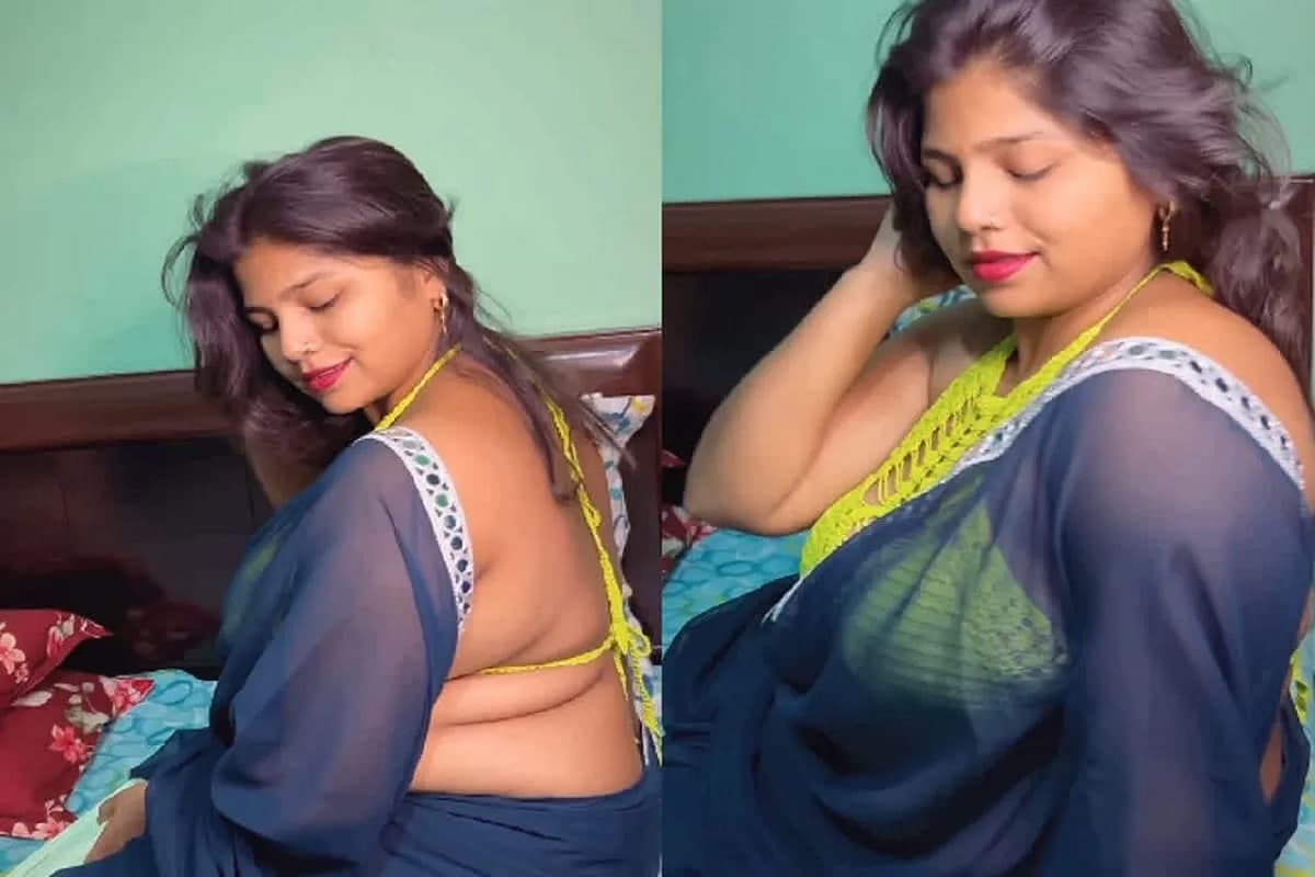 Sexy Video: देसी भाभी ने पार की बोल्डनेस की सारी हदें, जालीदार ब्लाउज पहनकर दिखाई सेक्सी अदाएं, बेडरूम का वीडियो आया सामने