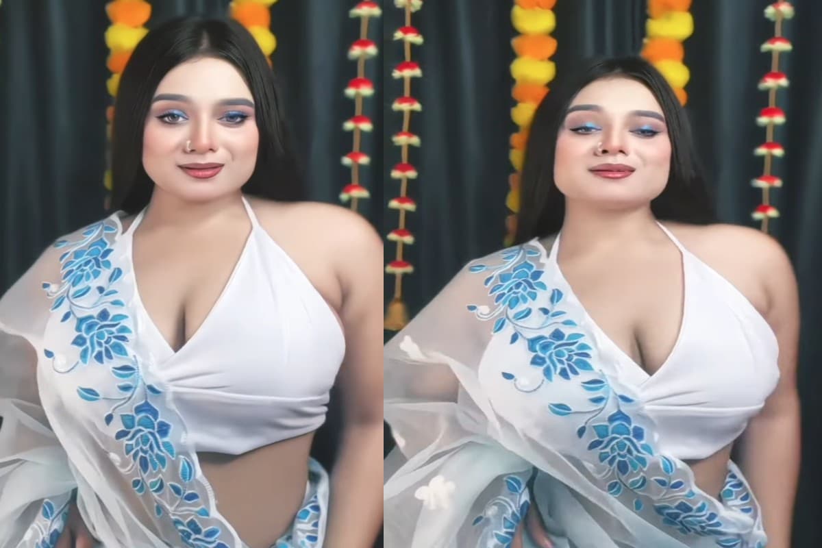 Bhojpuri Bhabhi Sexy Video : जालीदार साड़ी में भाभी ने मचाया गर्दा.. सेक्सी अदाएं देख आपको भी हो जाएगा प्यार, खूब वायरल हो रहा वीडियो