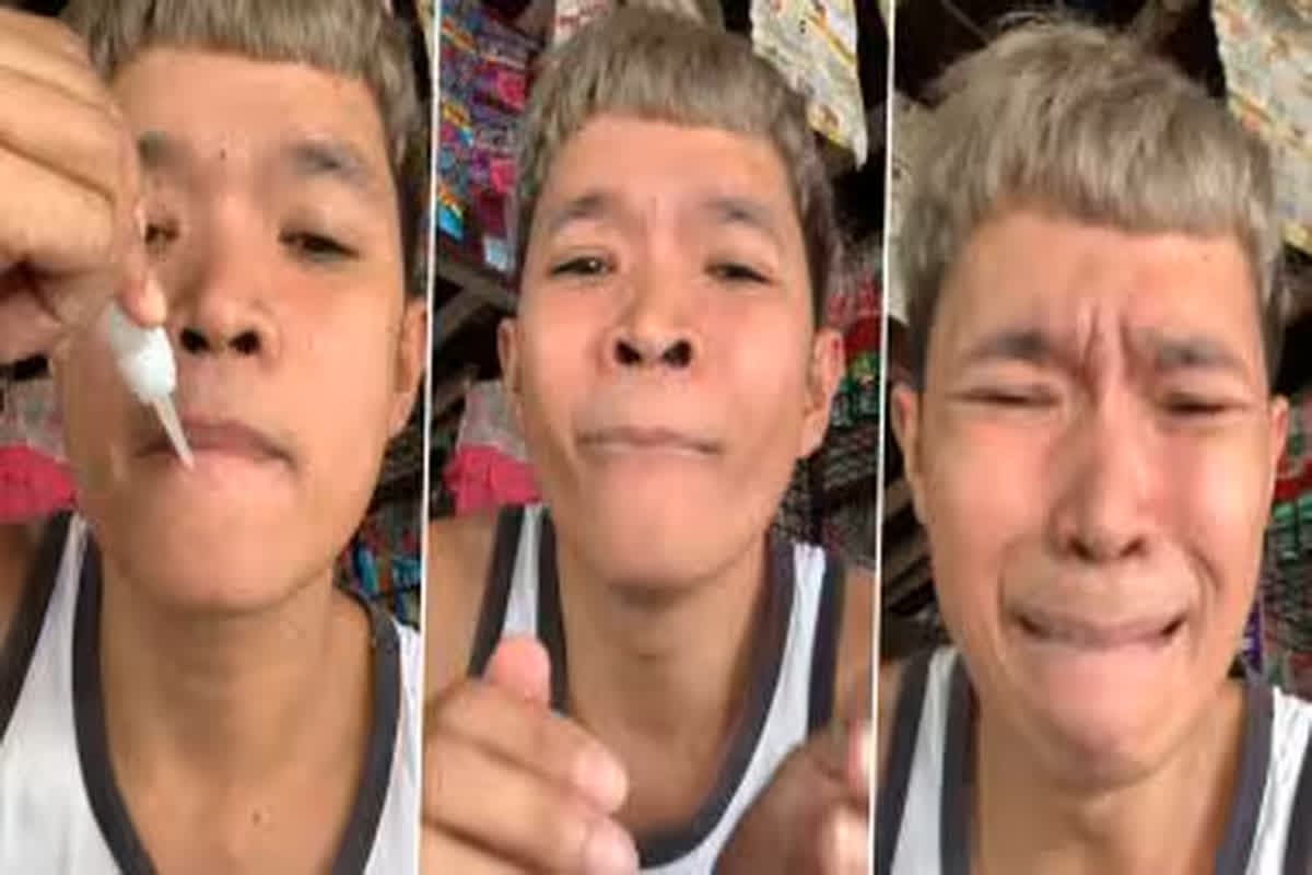 Viral Video: वायरल होने के लिए शख्स ने ग्लू से चिपकाएं अपने होंठ, फिर हुआ कुछ ऐसा जिसे देखकर आप भी हो जाएंगें हैरान