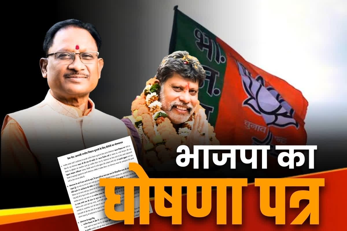 Chhattisgargh Election BJP Manifesto 2025: भाजपा का घोषणापत्र.. महिलाओं के लिए बर्तन बैंक तो स्टूडेंट्स को कॉलेज में मुफ्त वाई-फाई की सुविधा