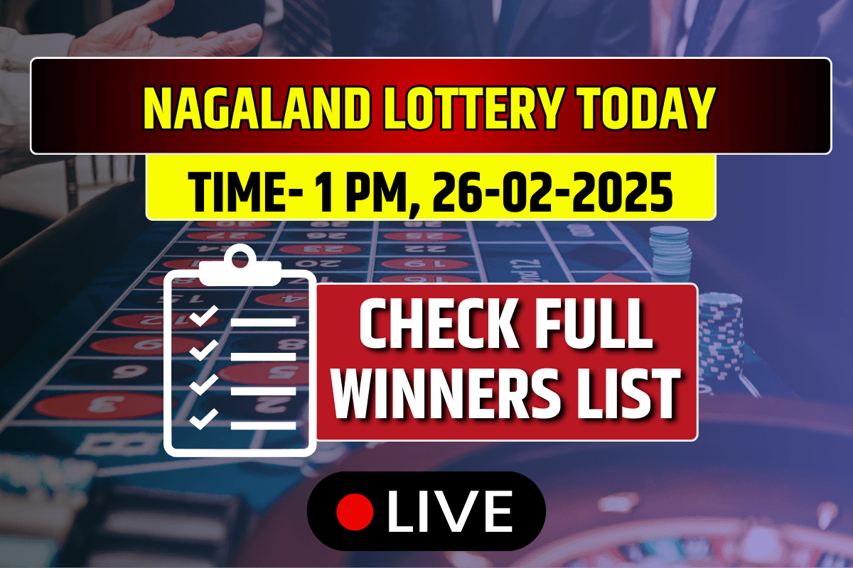 Lottery Sambad Today Nagaland State Result 1:00 PM 26-02-2025 Wednesday: Dear Indus Lucky Draw DECLARED Check Winners List