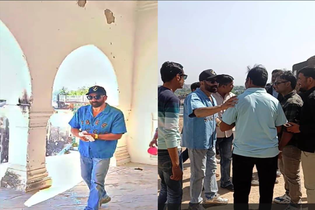 Sunny Deol in Datia: दतिया पहुंचे बॉलीवुड एक्टर सनी देओल.. राजा रणजीत की ऐतिहासिक हवेली देकर याद आईं पुरानी यादें, अभिनेता को देखने उमड़ी भीड़