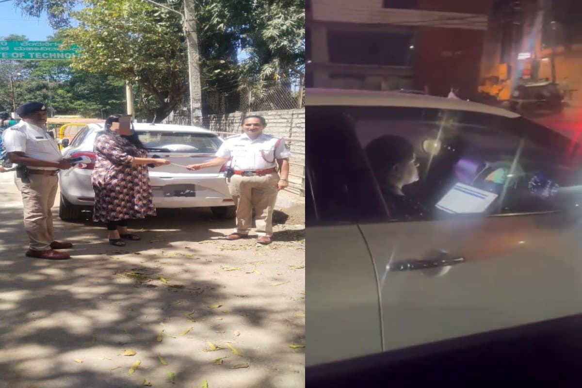 Viral Video : कार में लैपटॉप गोद में रखकर महिला कर रही थी कुछ ऐसा, कट गया चालान! देखें वायरल वीडियो…