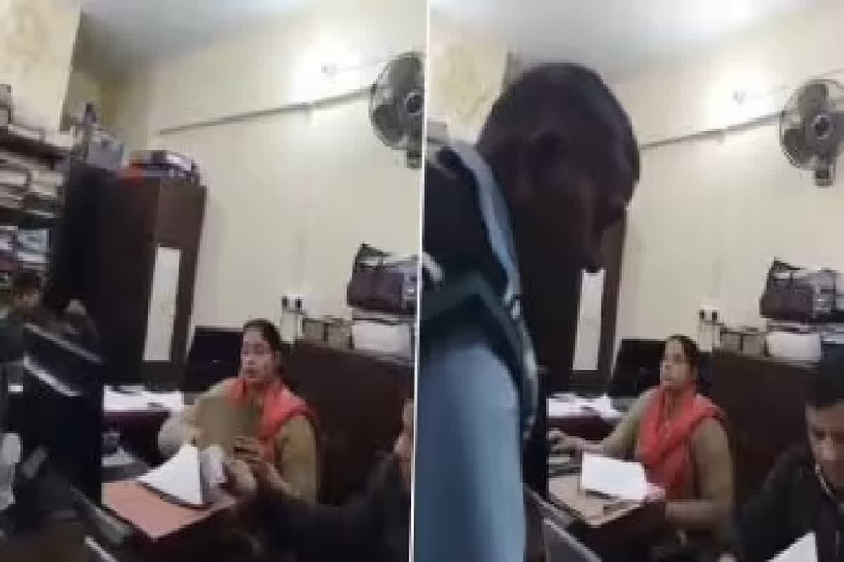Viral Video: लघु सिंचाई विभाग की महिला कर्मचारी ने किसान से ली रिश्वत, सोशल मीडिया पर वायरल हुआ वीडियो