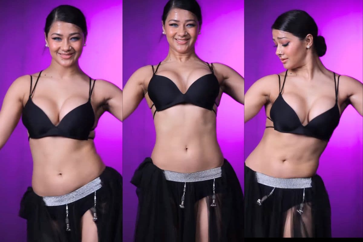 Namrata Malla Hot Dance: ब्लैक ब्रा में नम्रता मल्ला ने मचाया ग़दर.. ऐसे लगाए झटके कि फैंस भी देखकर हैरान, आप भी देखें