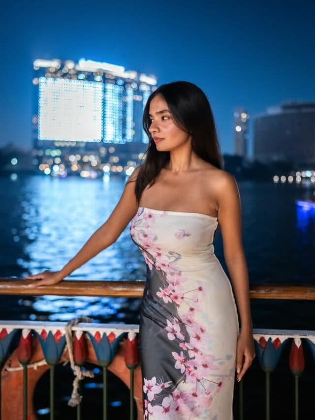 Anushka Sen New Look: मिस्र में अनुष्का सेन का ग्लैमरस अवतार, ऑफ-शोल्डर गाउन में ढाया कहर