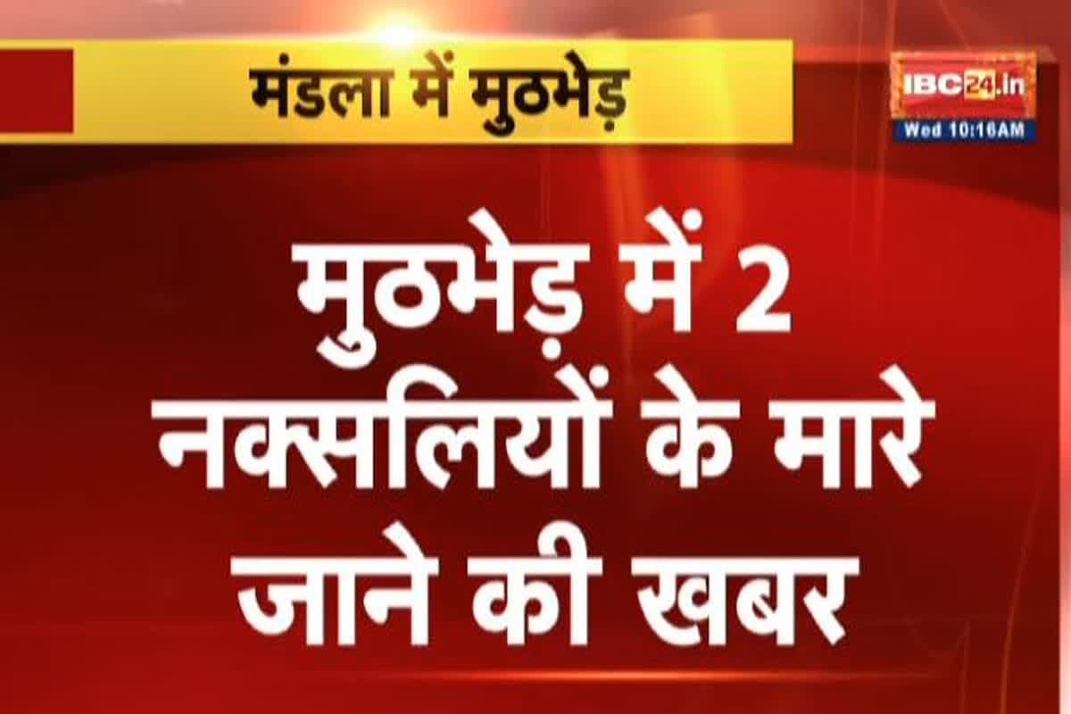 Naxal Encounter In Mandla: फिर हुई पुलिस और नक्सलियों के बीच मुठभेड़, 2 महिला नक्सली ढेर, भारी मात्रा में हथियार बरामद