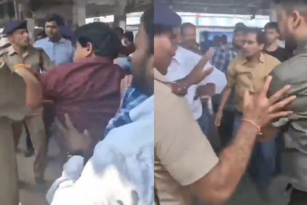 TTE Ki Pitai Ka Video: रेलवे स्टेशन पर रेल गार्डों ने टीटीई को पीटा, गालियों के साथ की थप्पड़ों की बौछार, वीडियो वायरल