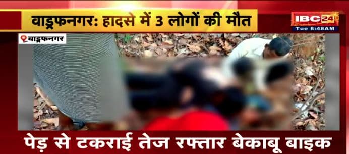 Wadrafnagar Road Accident News: भीषण सड़क हादसे में तीन लोगों की मौत, पेड़ से टकराई तेज रफ्तार बाइक