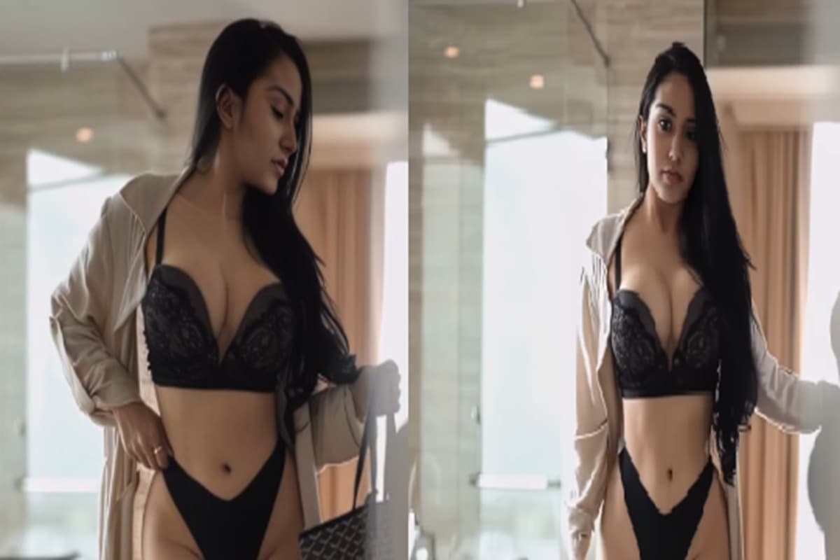 Indian Model Sexy Video: ब्लैक बिकिनी में हॉट मॉडल ने लगाया बोल्डनेस का तड़का, सेक्सी अदाओं से फैंस को किया घायल, देखें वीडियो