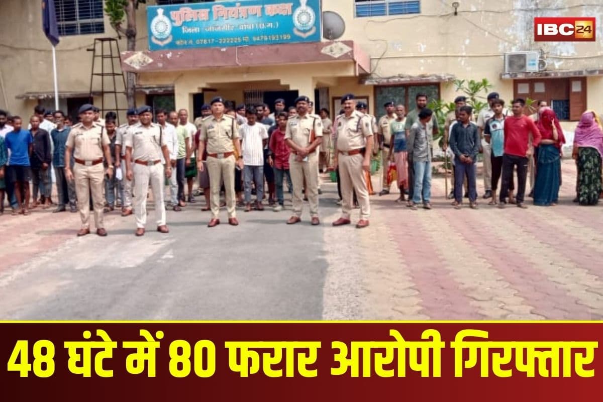 Janjgir Champa Police Action: पुलिस का ताबड़तोड़ एक्शन! 48 घंटे में 80 फरार आरोपियों को दबोचे, एक 20 साल से था गायब