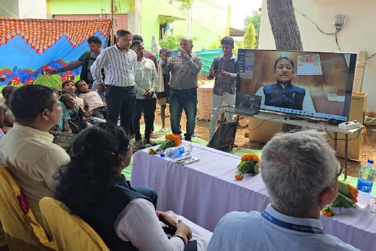 Chhattisgarh Gramin Bank In Pamed: पामेड़ में खुली छत्तीसगढ़ ग्रामीण बैंक की शाखा,सीएम विष्णुदेव साय ने किया वर्चुअल शुभारंभ