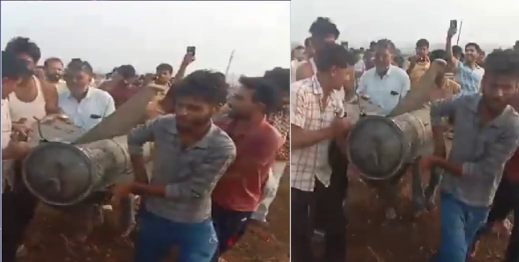 Viral Video: “इसे बेच बाच दो,” खेत में गिरे मिसाइल के टुकड़े को उठाकर ले गए युवक, वायरल हो रहा वीडियो