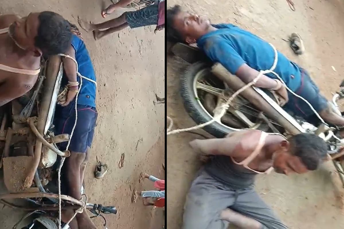 Balrampur Viral video: बाइक चोरी करने गए युवकों को बाइक में ही बांधकर की बेदम पिटाई, वायरल हो रहा वीडियो