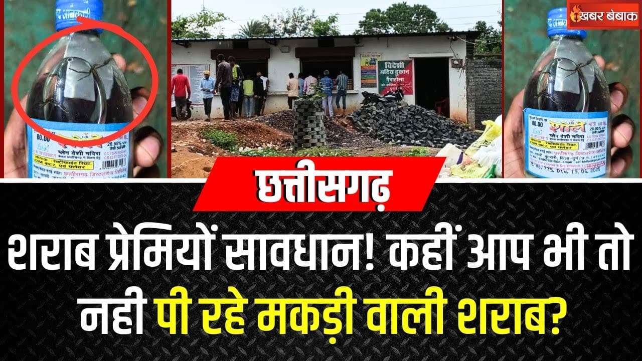 शराब प्रेमियों सावधान! कहीं आप भी तो नही पी रहे मकड़ी वाली शराब ? Chhattisgarh News | CG Liquor News