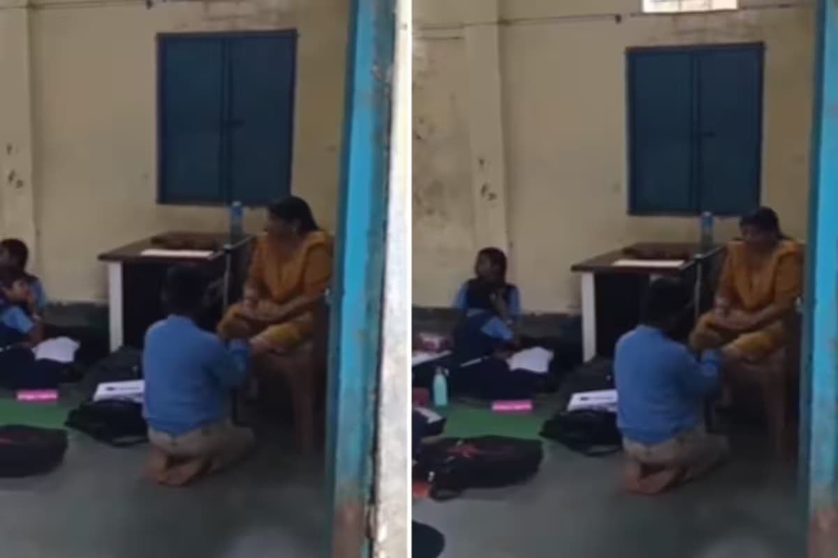 Bhopal News: राजधानी का ये स्कूल बना मसाज पार्लर! चौथी के बच्चे से पैर दबवाते दिखीं शिक्षिका, सोशल मीडिया पर वीडियो वायरल