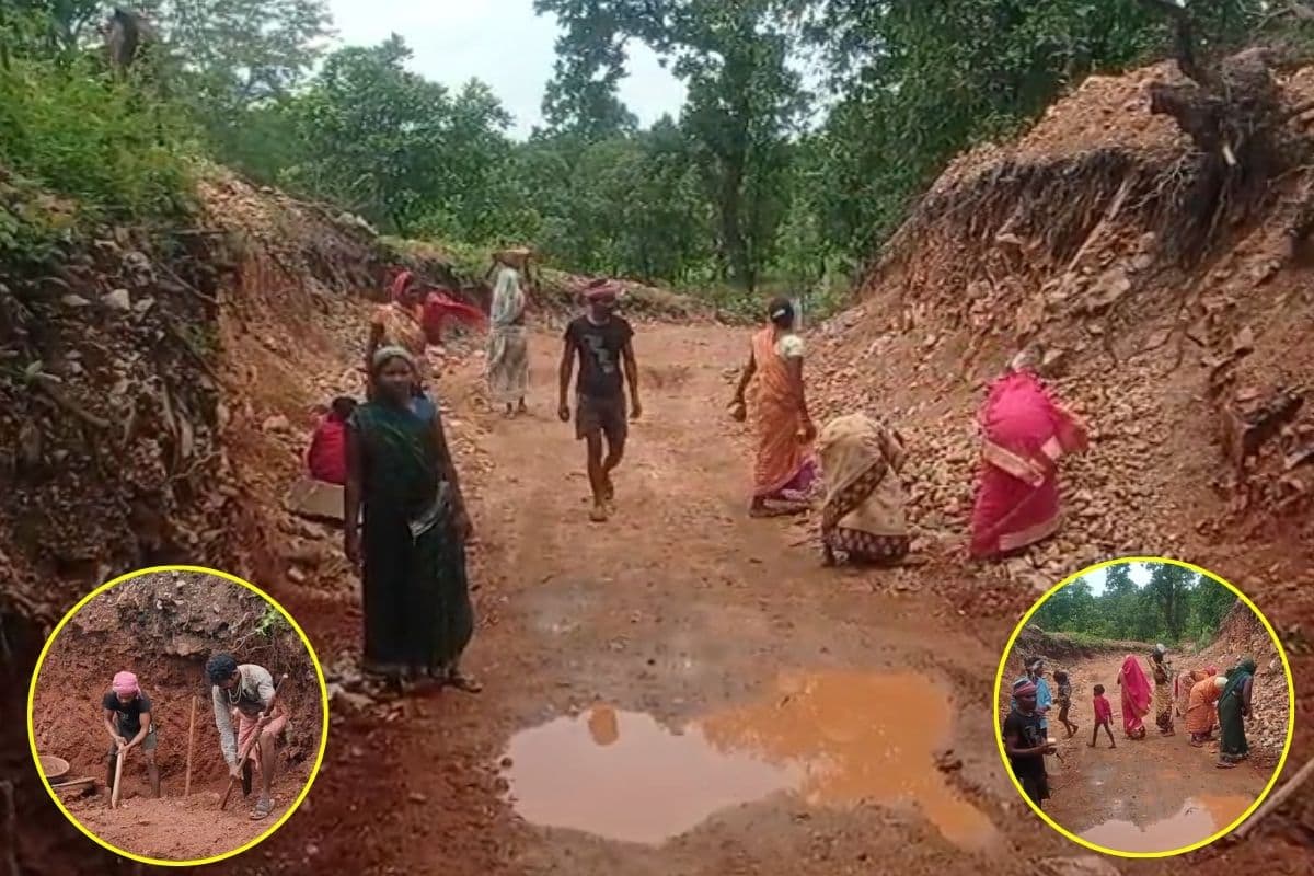 Pendra News: दशरथ मांझी की तरह छत्तीसगढ़ के गांववालों ने चीर डाला पहाड़, हथौड़े-कुदाल उठाकर बना दी सड़क, देखता रह गया प्रशासन