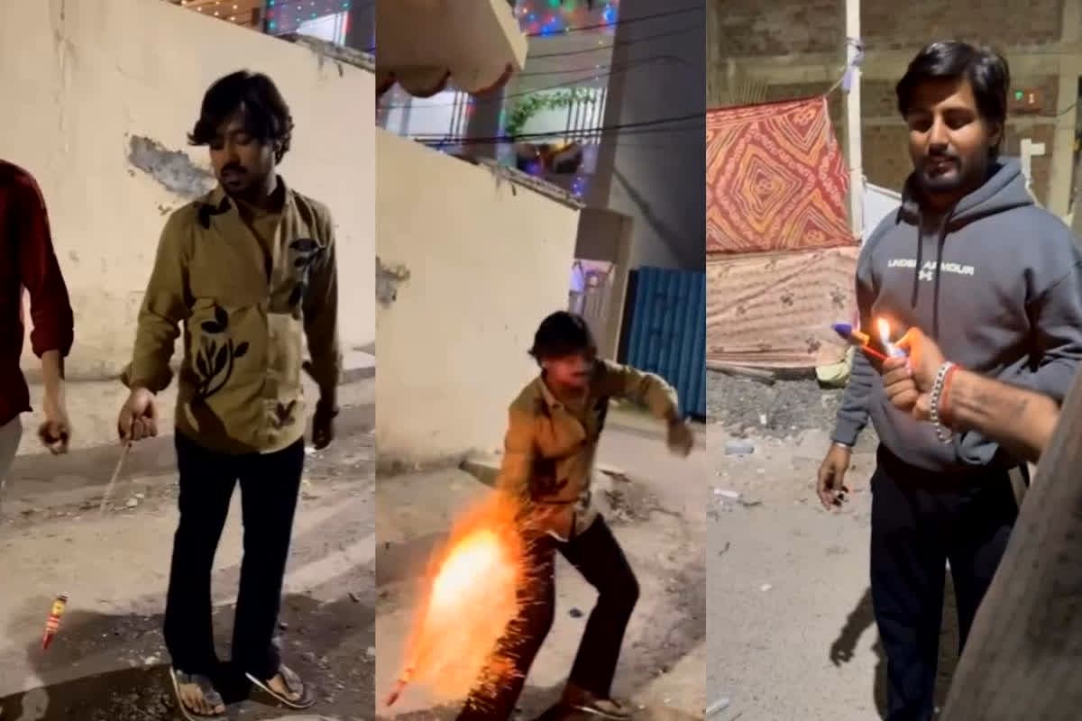 Indore News: दिवाली पर युवकों का शर्मनाक करतूत! पटाखा जलाकर सरेआम किया ये काम, वीडियो वायरल होते ही मचा हड़कंप