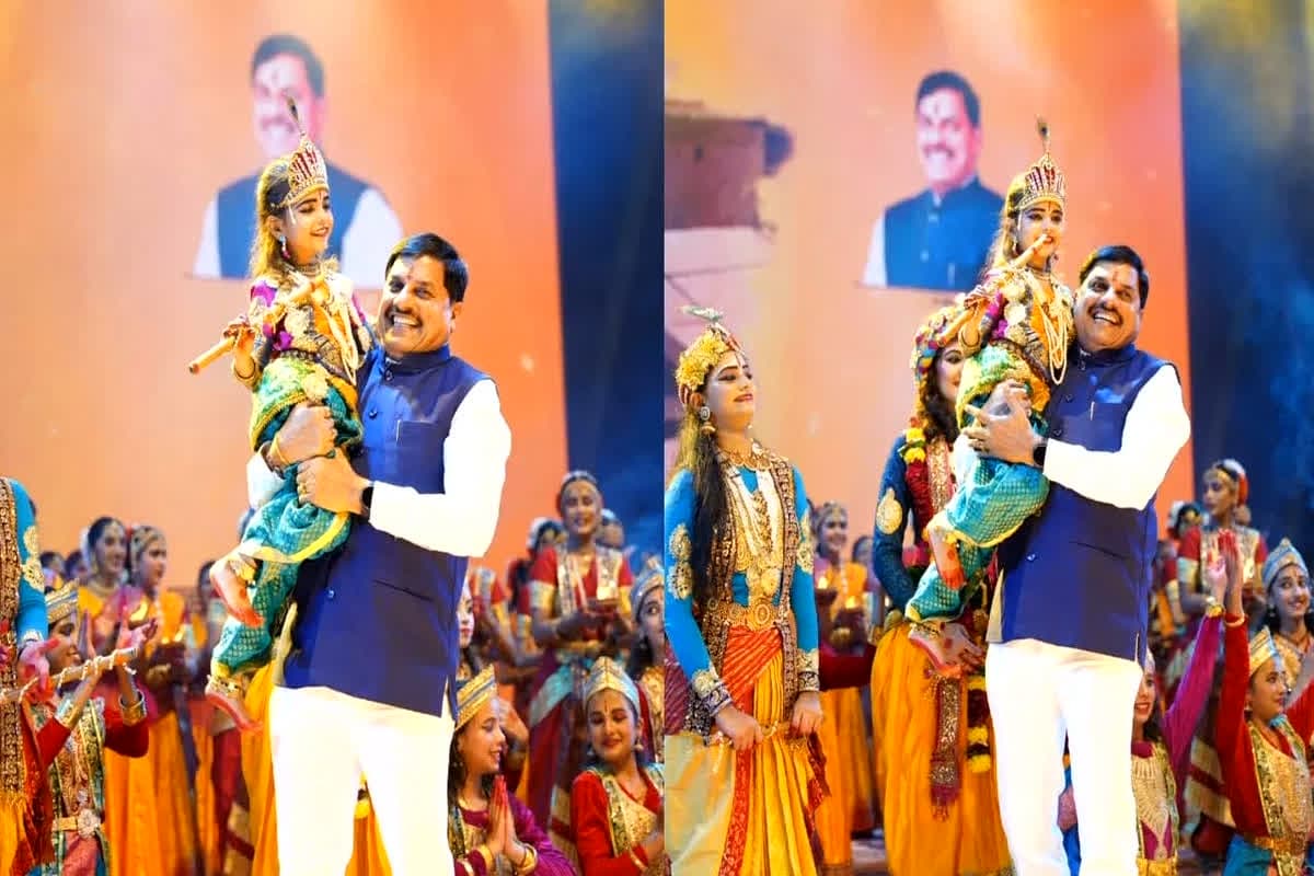 MP News: ‘मोहन’ के मन में ‘मोहन’: सबके मन को मोहती ये तस्वीर, बताती है सीएम डॉ. यादव का भगवान श्रीकृष्ण से नाता