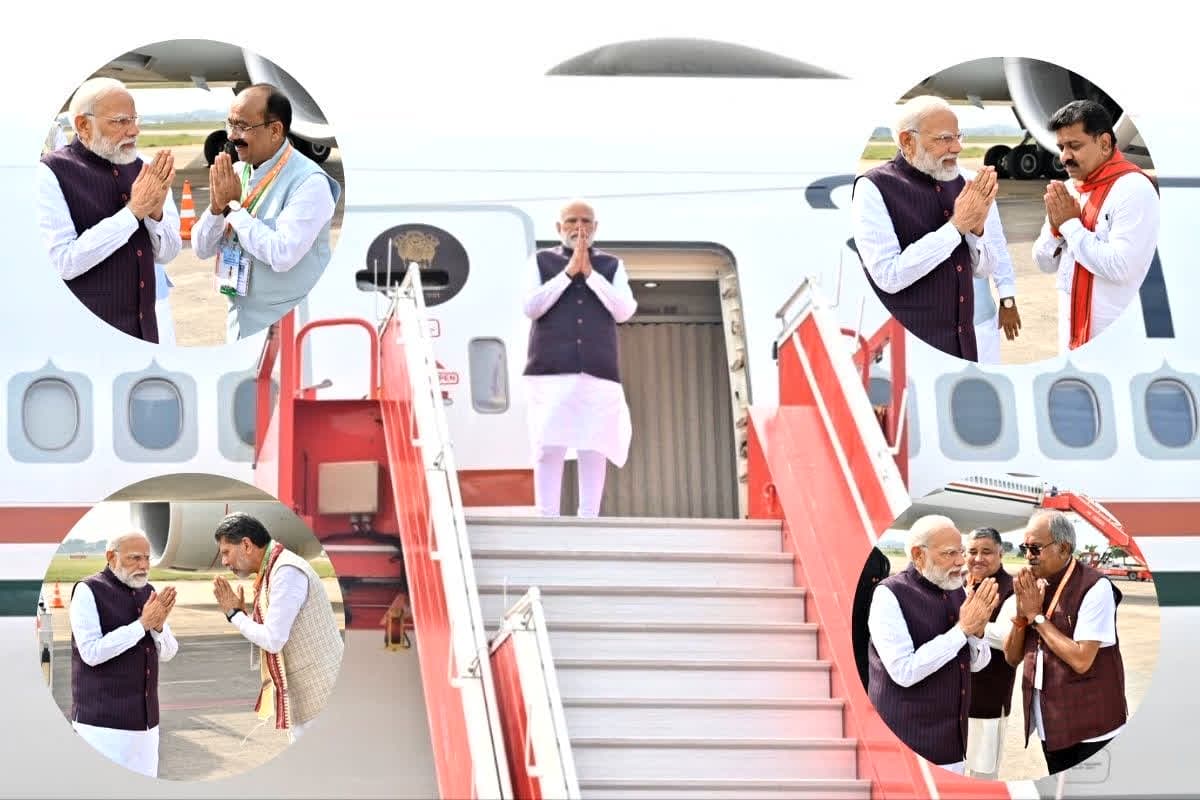 PM Modi Chhattisgarh Visit: पीएम पोदी का रायपुर एयर पोर्ट पर भव्य स्वागत, पीएम मोदी आज करेंगे नए विधानसभा भवन और ट्राइबल म्यूजियम का उद्घाटन