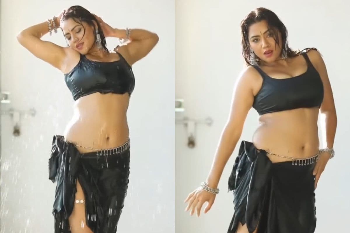 Sexy Video: कैमरा चालू कर नहाती दिखी देसी भाभी, ब्लैक ब्रा में बिखेरा हुस्न का जलवा, लड़कों के छूटने लगे पसीने