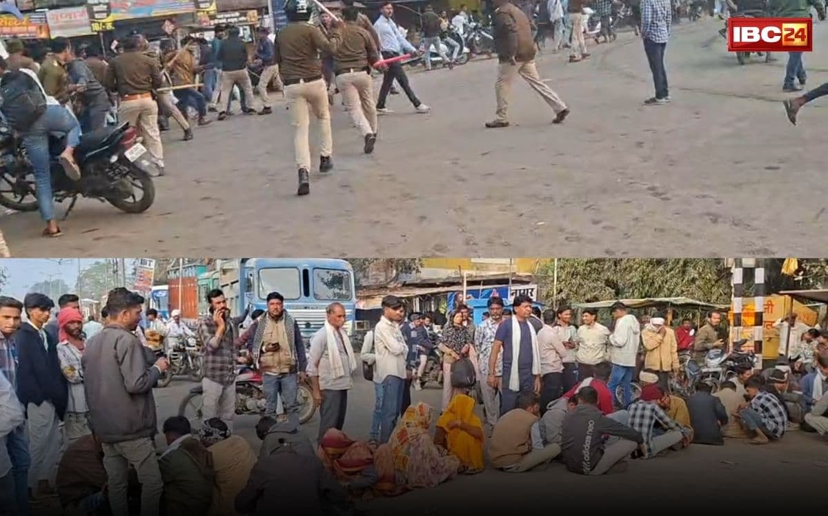 Khargone Aadivasi News: 15 दिन पहले हुई सड़क दुर्घटना के विरोध में आदिवासियों ने हाइवे पर किया चक्काजाम, यात्री बस पर किया पथराव, सरकार से कर रहे ये मांग