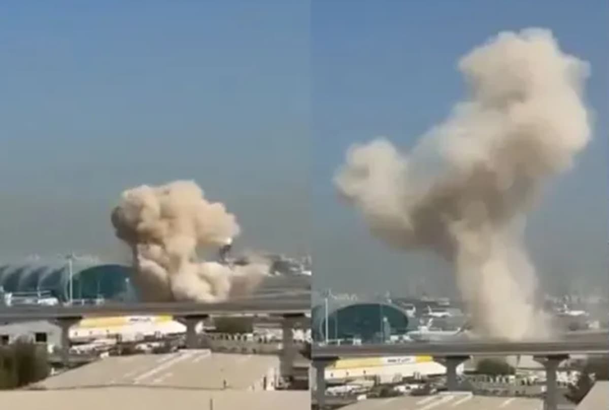 Iran Attack on Dubai Airport: दुबई इंटरनेशनल एयरपोर्ट पर उड़ान का इतंजार कर रहे थे यात्री, तभी अचानक हुआ ड्रोन से हमला, धमाके का वीडियो देख रह जाएंगे सन्न