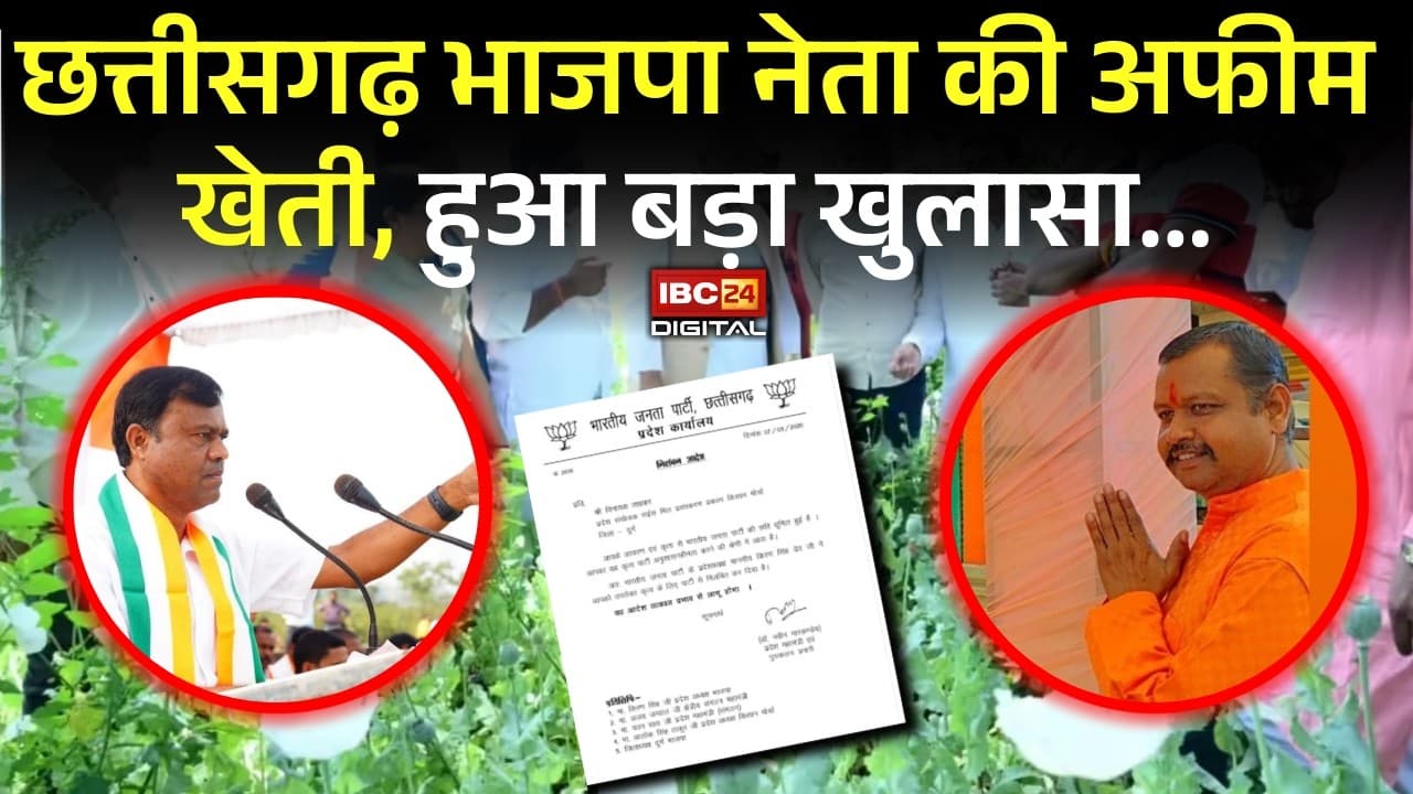 Afeem Kheti in CG: Chhattisgarh भाजपा नेता Vinayak Tamrakar की अफीम खेती, हुआ बड़ा खुलासा… |
