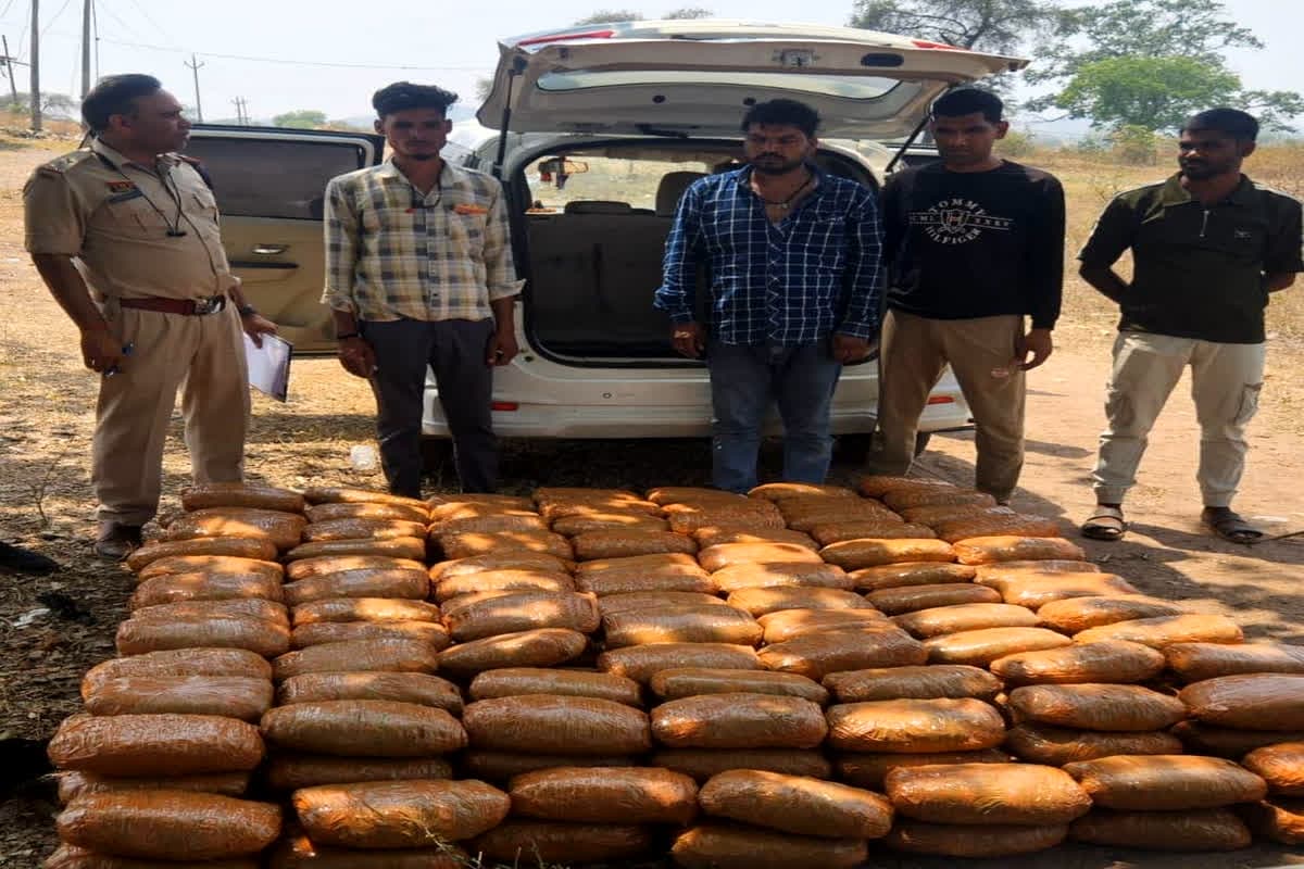 Bilaspur Crime News: प्रदेश के इस शहर में अवैध नशे के खिलाफ पुलिस की बड़ी कार्रवाई, 1 करोड़ से ज्यादा के गांजे के साथ तस्कर गिरफ्तार