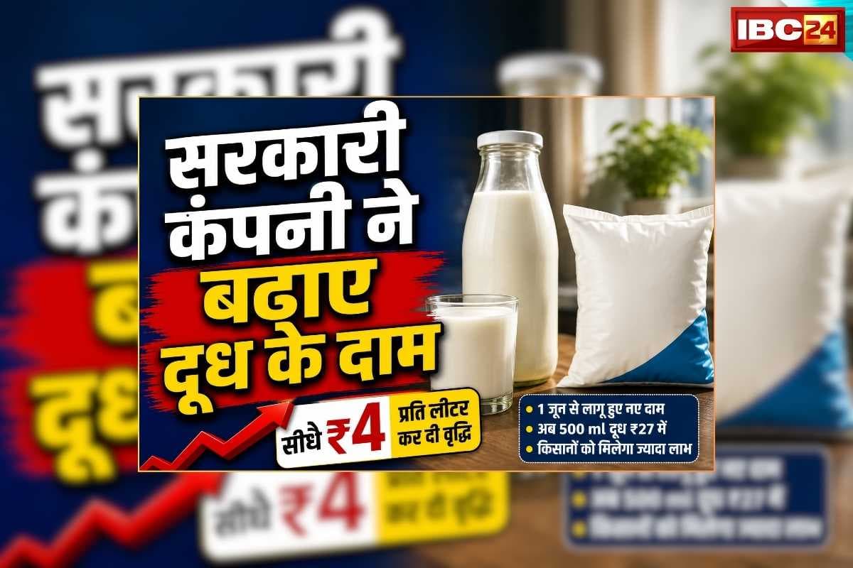 MILMA Milk Price Hike: अब सरकारी कंपनी ने बढ़ाए दूध के दाम, सीधे 4 रुपए प्रति लीटर कर दी वृद्धि, जानिए अब एक लीटर दूध की क्या है कीमत